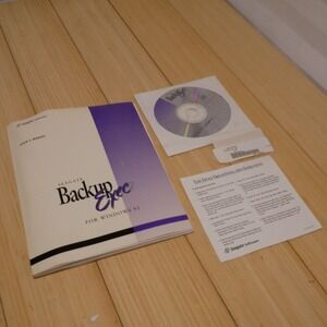Vintage Seagate Backup Exec For Windows 95 User Manual and CD-ROM